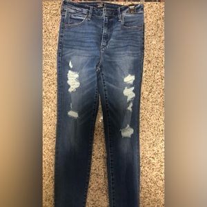 Abercrombie high rise super skinny jeans